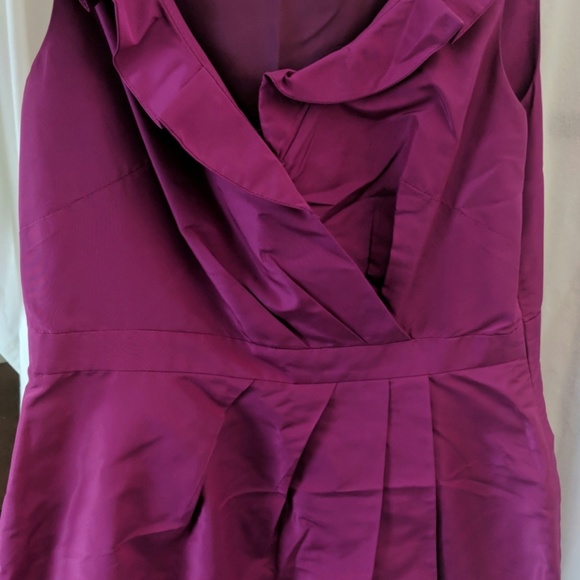 J. Crew purple silk ruffle dress - size 6 - Picture 4 of 6
